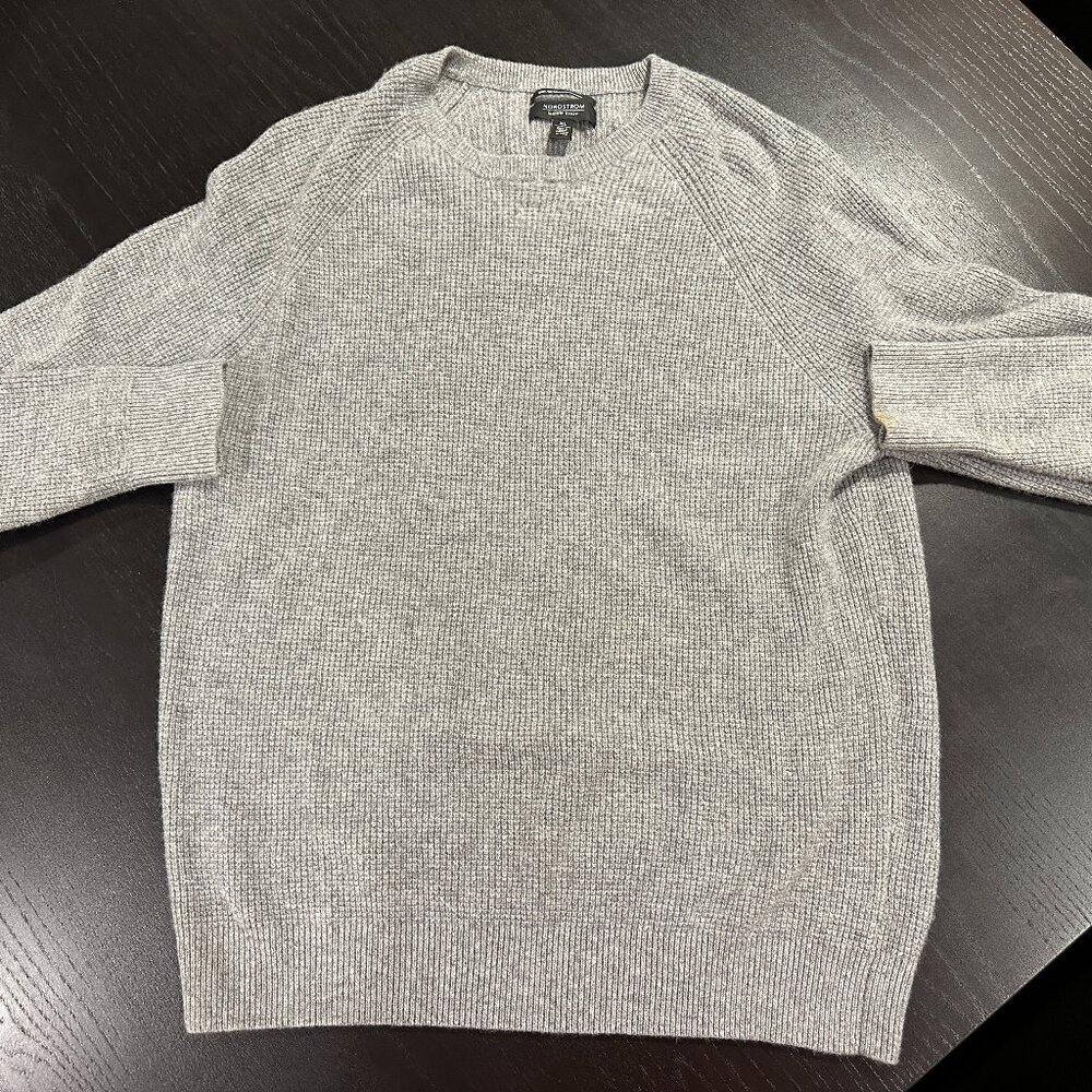 Nordstrom Men's Shop Long Sleeve Crew Neck Cashmere Pullover Sweater XL